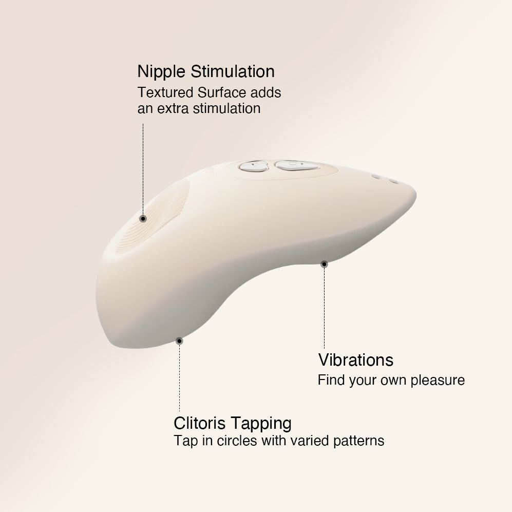 osuga tremble clitoris tapping vibrator with clit vibration and flirting nipple mode