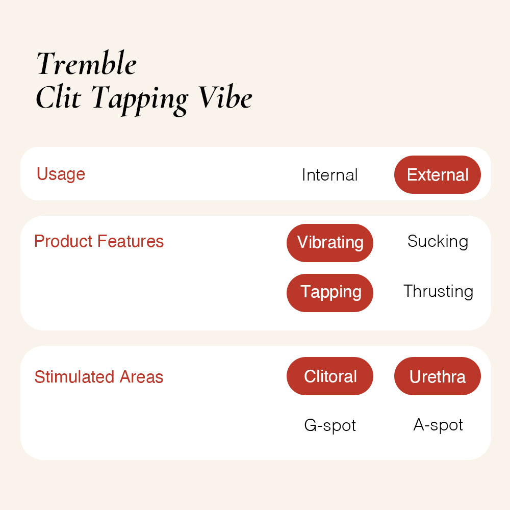 osuga tremble clitoris tapping vibrator is suitable for beginner user and external stimulation user
