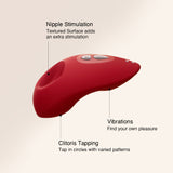 osuga tremble clitoris tapping vibrator with clit vibration and flirting nipple mode