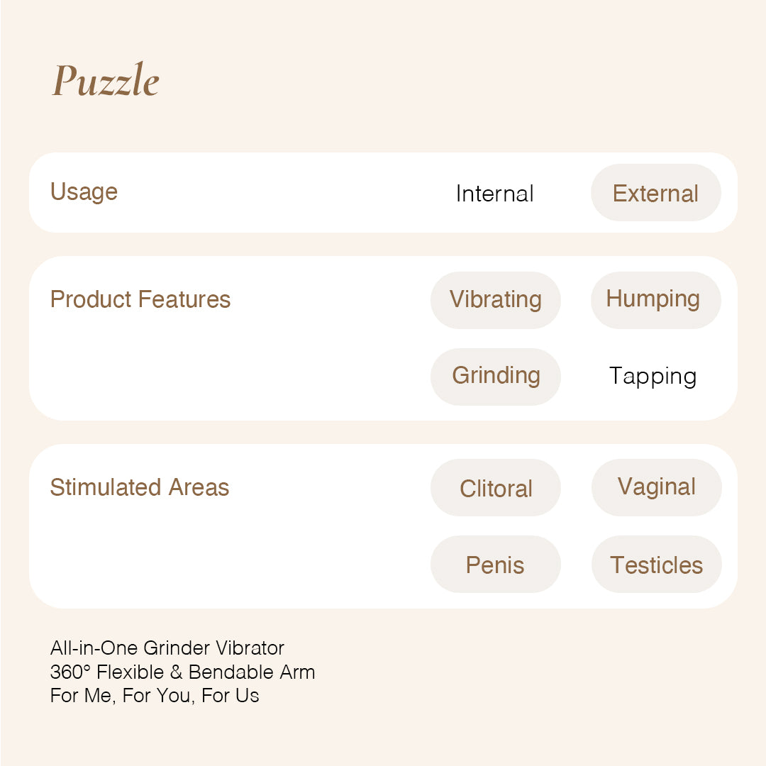osuga puzzle grind pad is a external sex toy for vibrating, humping and grinding to stimulating clitoris, vaginal, penis and testicles