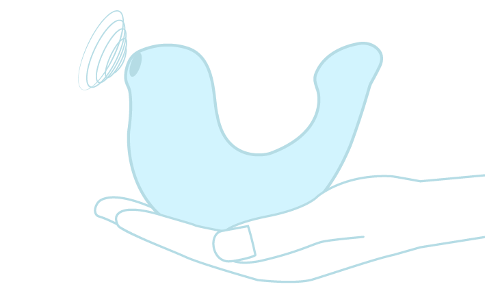 G - Spa® Blue Clit and G - Spot Massager - Clitoral Vibrator - OSUGA