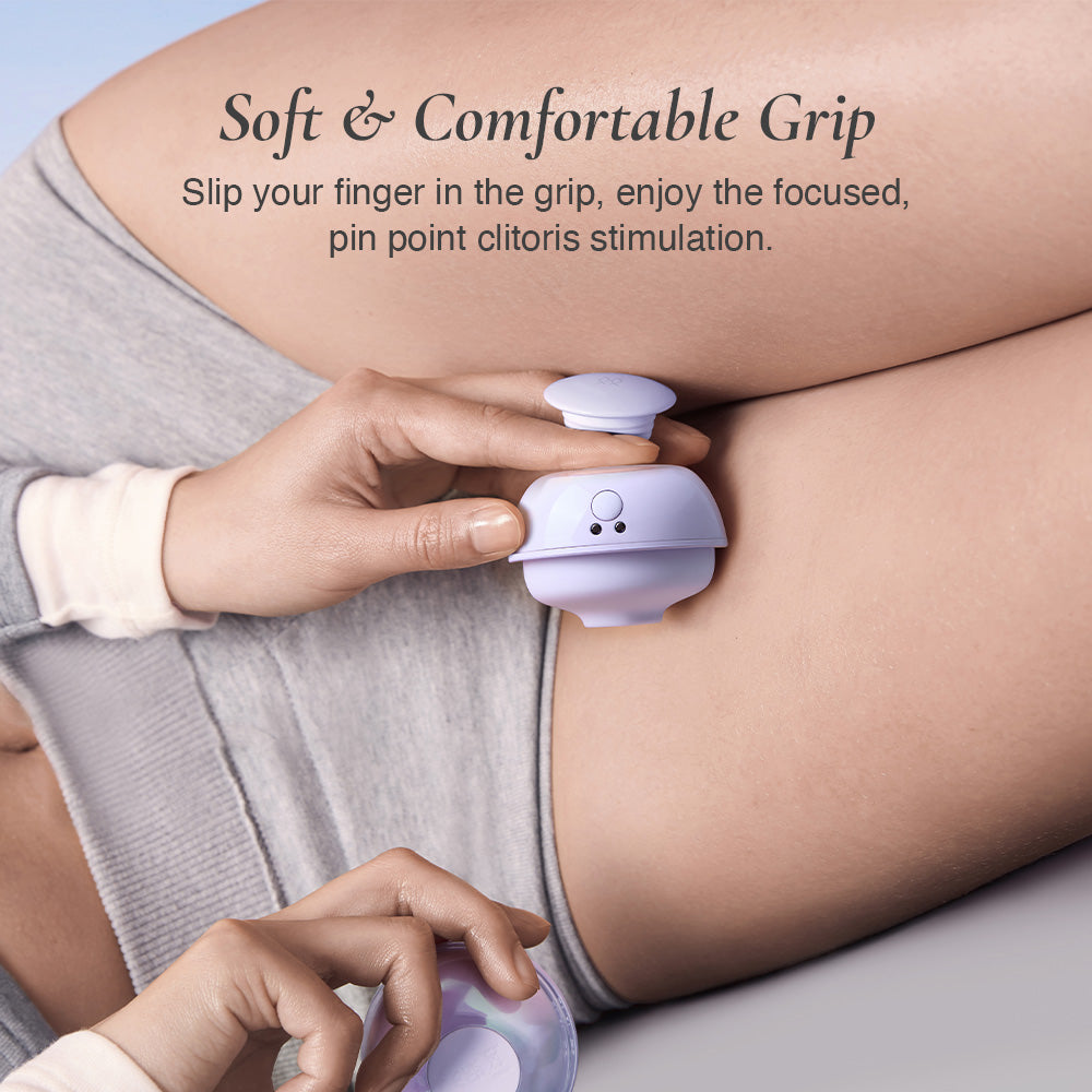 osuga bubble clitoral stimulation with soft and comfortable finger grip