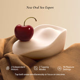 osuga kiss clitoral tapping heated vibrator with 16 pleasure settings and two independent motors
