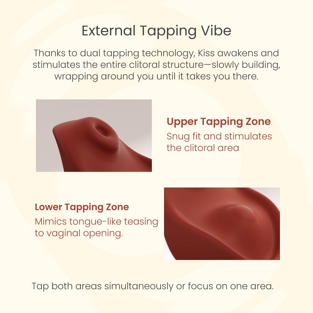 osuga kiss external tapping vibe with two independence motors and dual tapping thechnology
