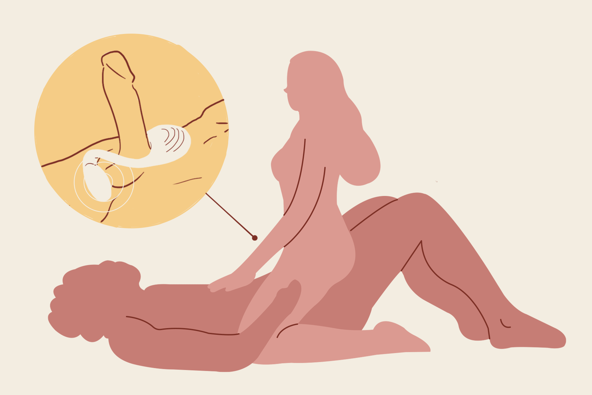 Ride on Puzzle and your partner in Cowgirl or Reverse Cowgirl positions, adjust to the targeted spots. 