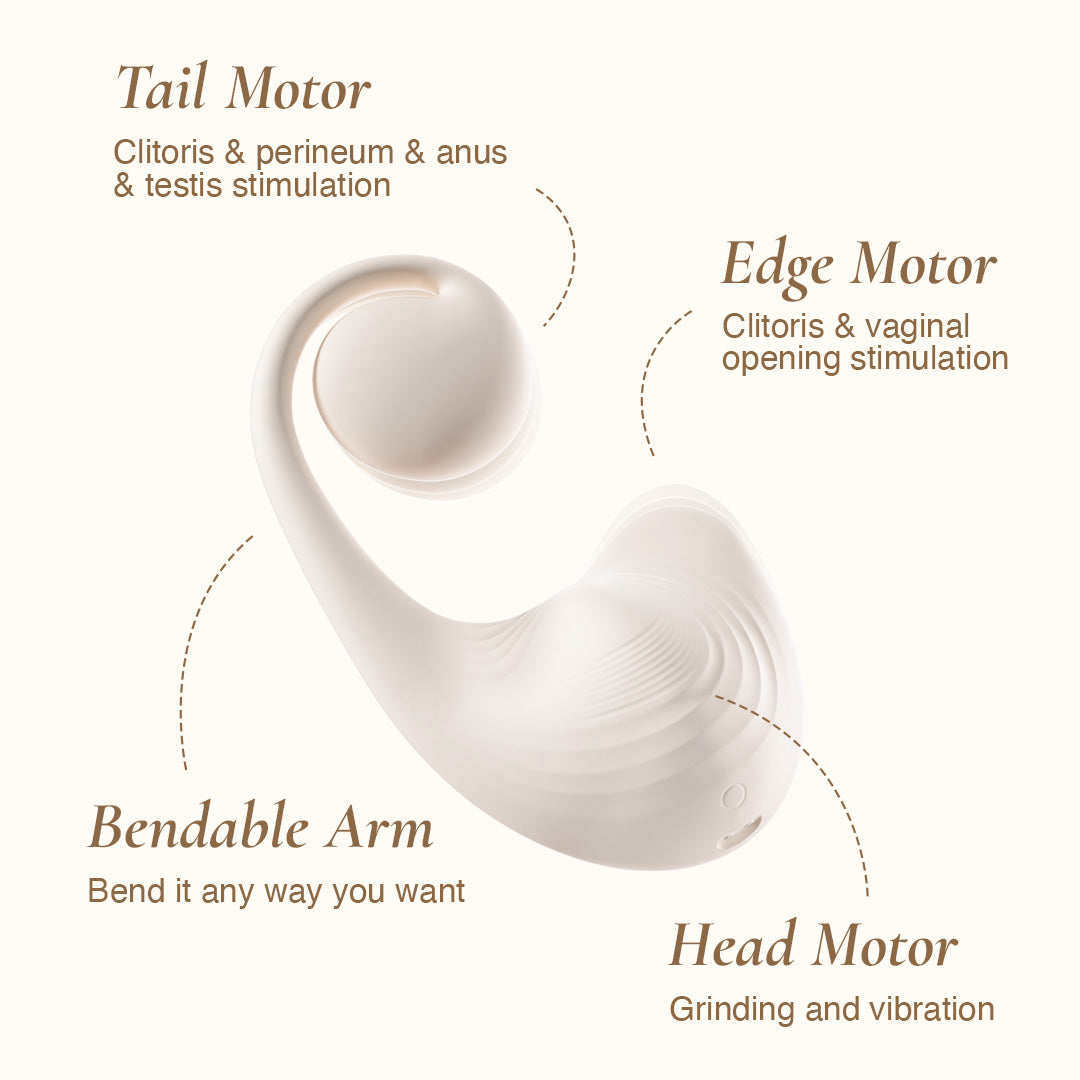 osuga puzzle grinder pad with 3 different pattern motors delivers different sensation and orgasm