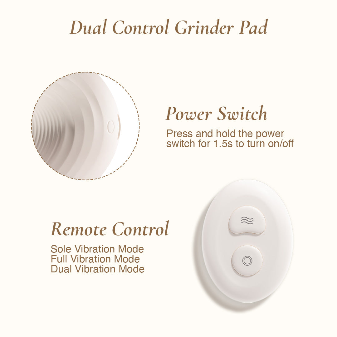 osuga puzzle grinder vibrator with dual control: power switch and remote control