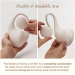 Osuga puzzle grinding sex toy with a flexible arm to customizable the shape to fit your body