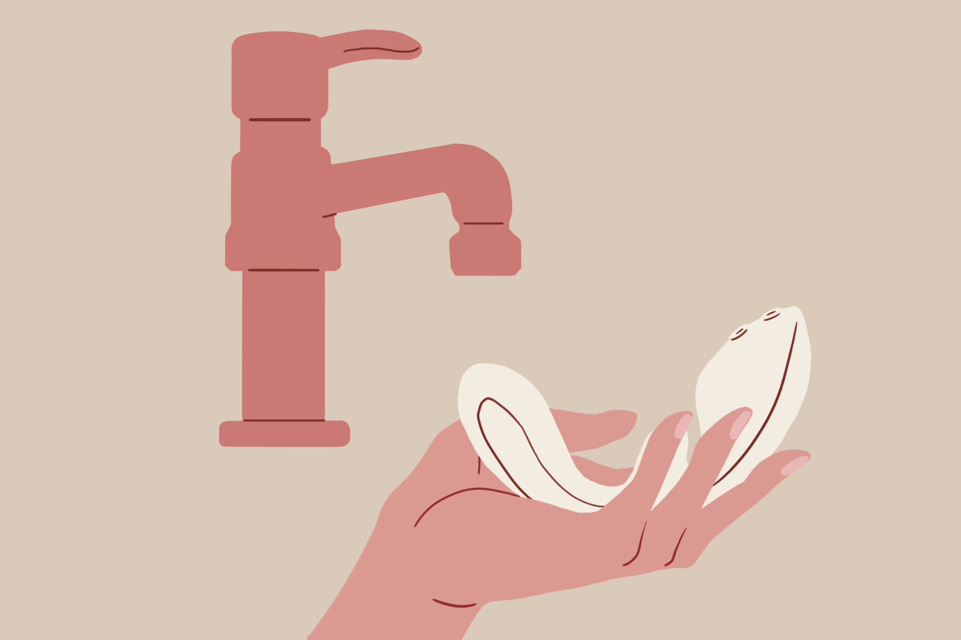 Rinse Flow with water and add a touch of water-based lubricant to the insertable end.