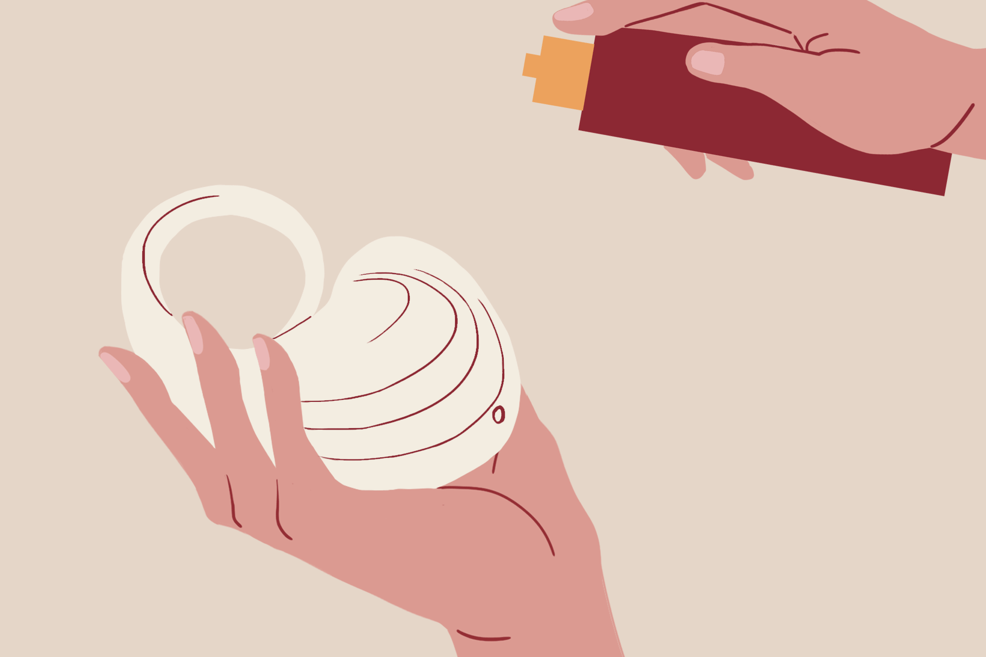 Rinse Flow with water and add a touch of water-based lubricant to the insertable end.