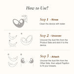 Instructions on how to use a osuga papillon nipple stimulator device with illustrations