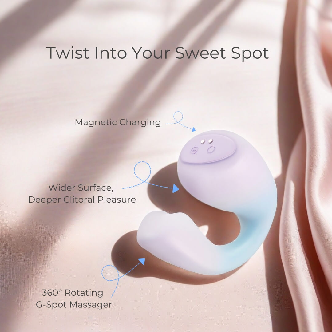 C-Tail rotating vibrator g-spot massager