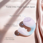 C-Tail rotating vibrator g-spot massager