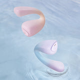 osuga c-tail rotating vibrator with beautifully design, pink and purple vibrator