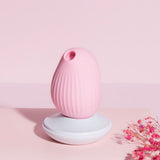 osuga cuddly bird clitoral sucking vibrator pink device with magnetic charging base