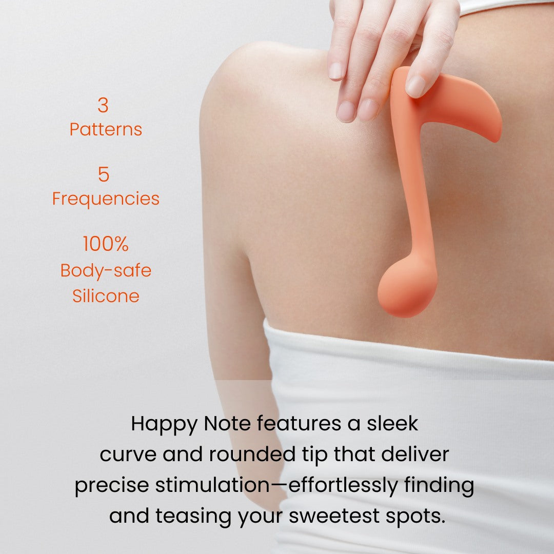 osuga happy note with curved and rounded tip to target your g-spot effortless
